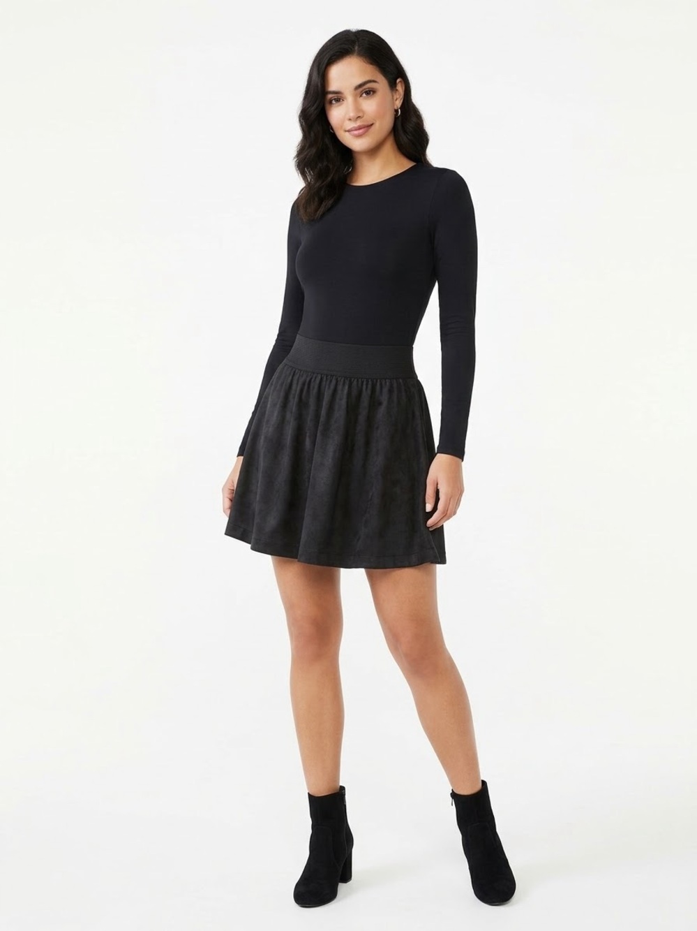 Forever 21 Black A-Line Mini Skirt